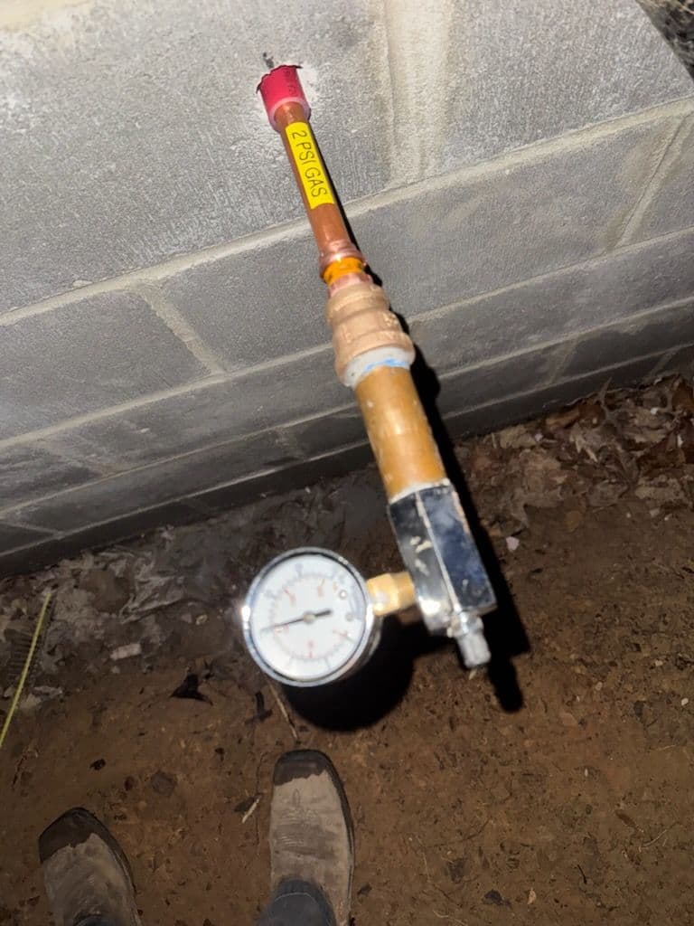 Gas Line Rough-Ins for New Build in Lake View AL