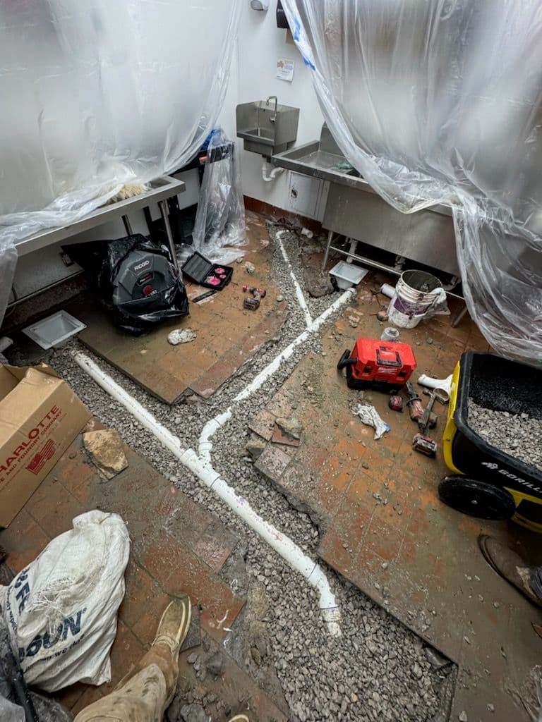 Emergency Drain Line Repair at Popeyes in Hoover, AL