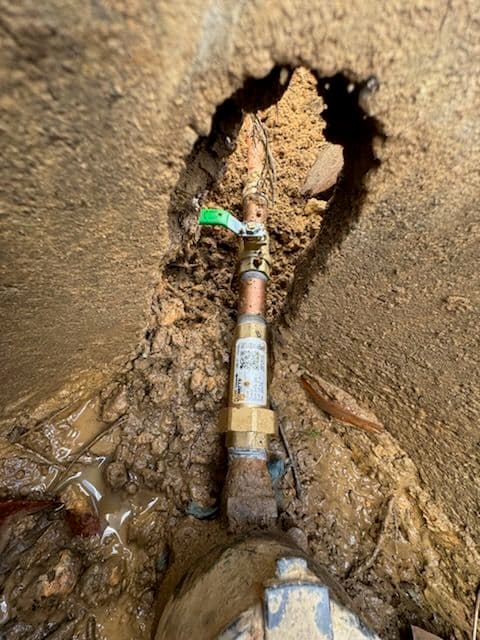 Gallery photos for 3/4” Water Service Line Installation for New Home Construction: Image #1